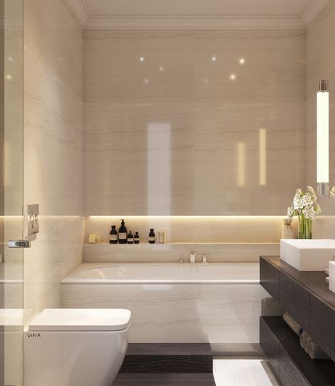 ванна бежевый мрамор